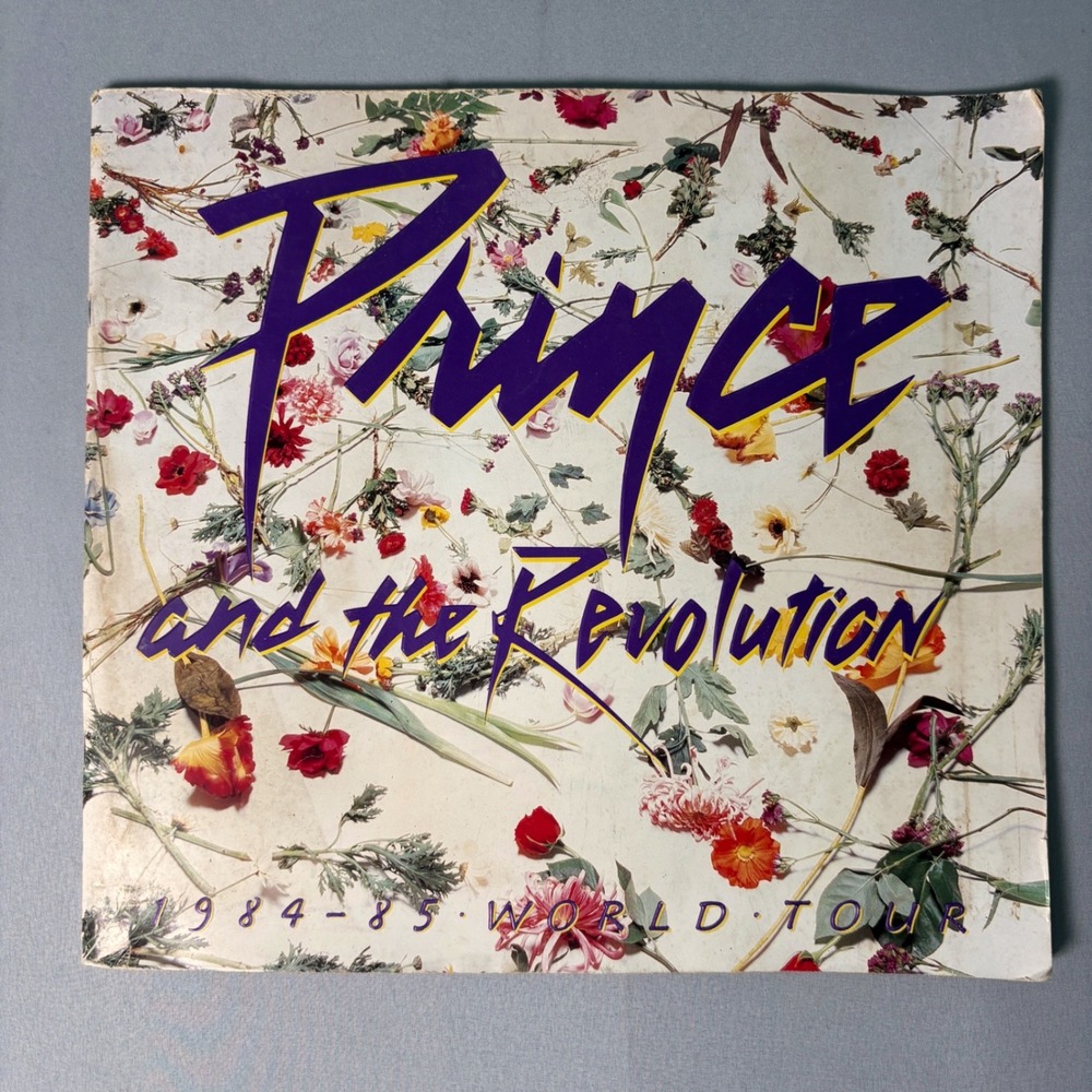 Vintage Prince and the Revolution Signed By Prince 1984-85 World Tour Book